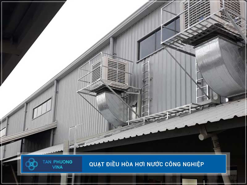 lắp đặt quạt điều hòa hơi nước công nghiệp